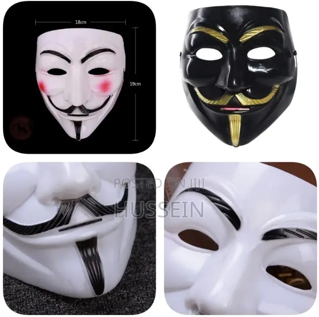 New Halloween Cosplay Mask With White v-Shaped Face, v Monst