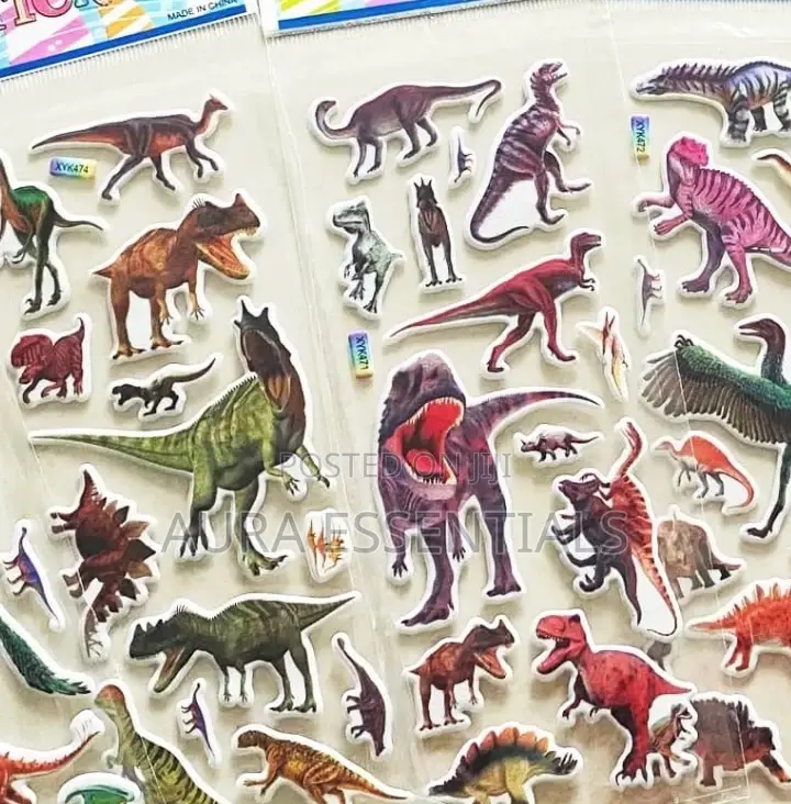 1 Sheet Little Dinosaurs 3D Stickers