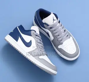 Original Air Jordan 1 Low Stealth French Blue Sneaker