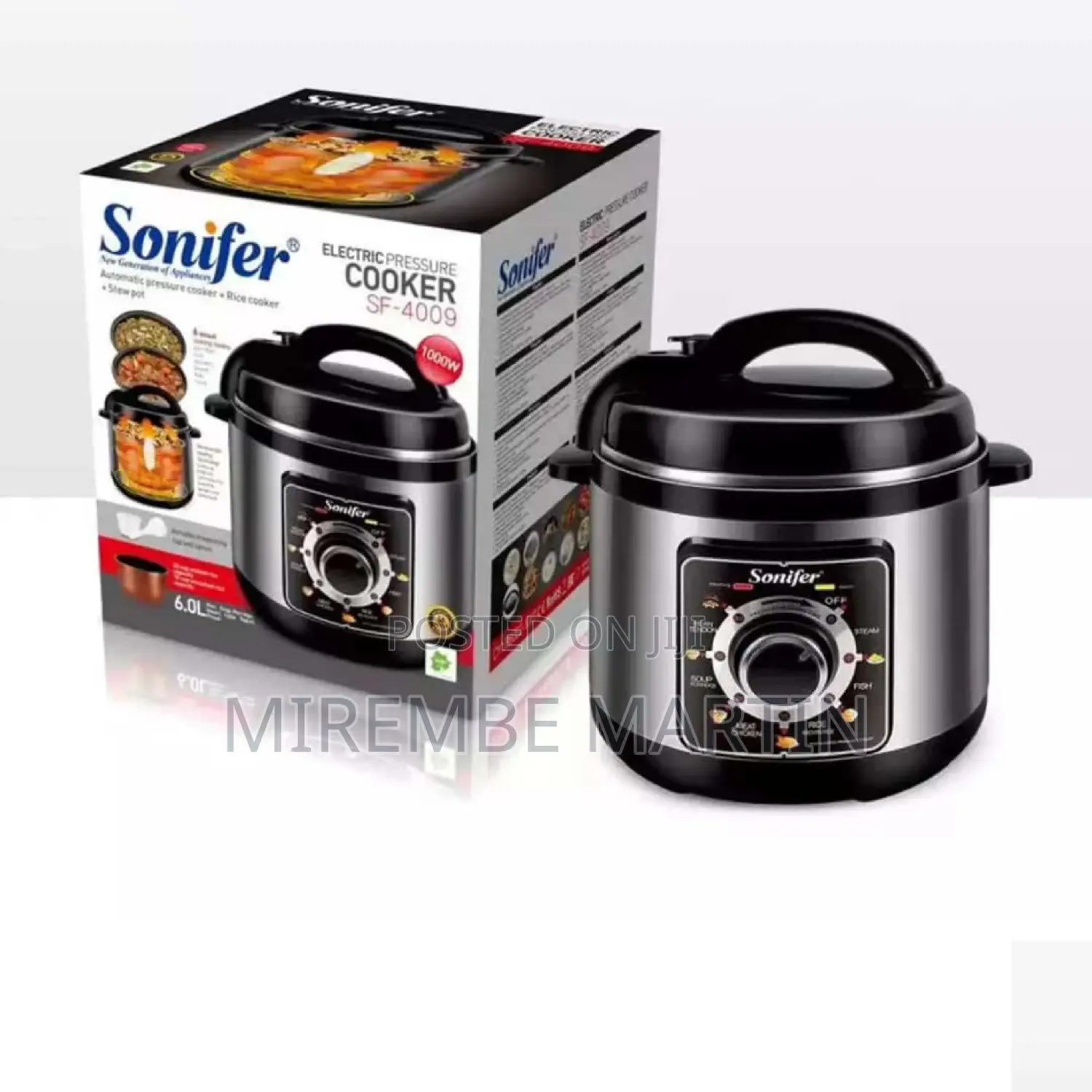 Sonifer 6L Electric Pressure Cooker.