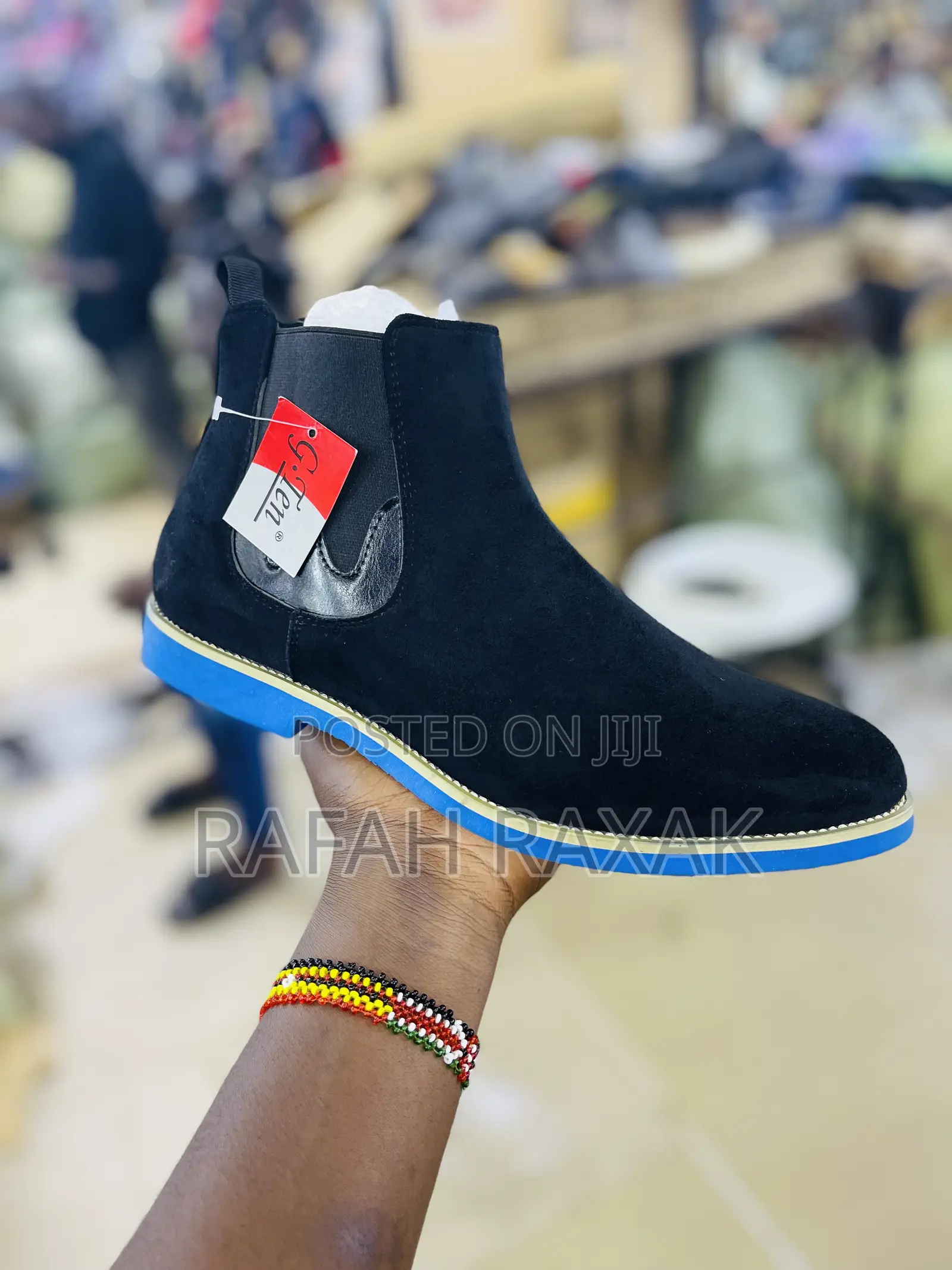Men’S Classic G-Ten Suede Blue Sole Boot