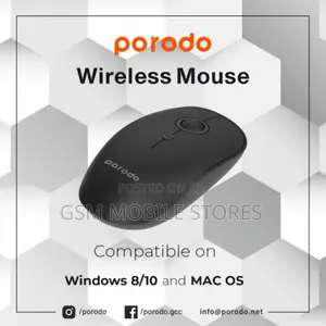 Porodo 2 in 1 Wireless Bluetooth Mouse 2.4 GHZ V5.0