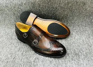 Original Men’S Brown Clarks Double Breast Oxfords