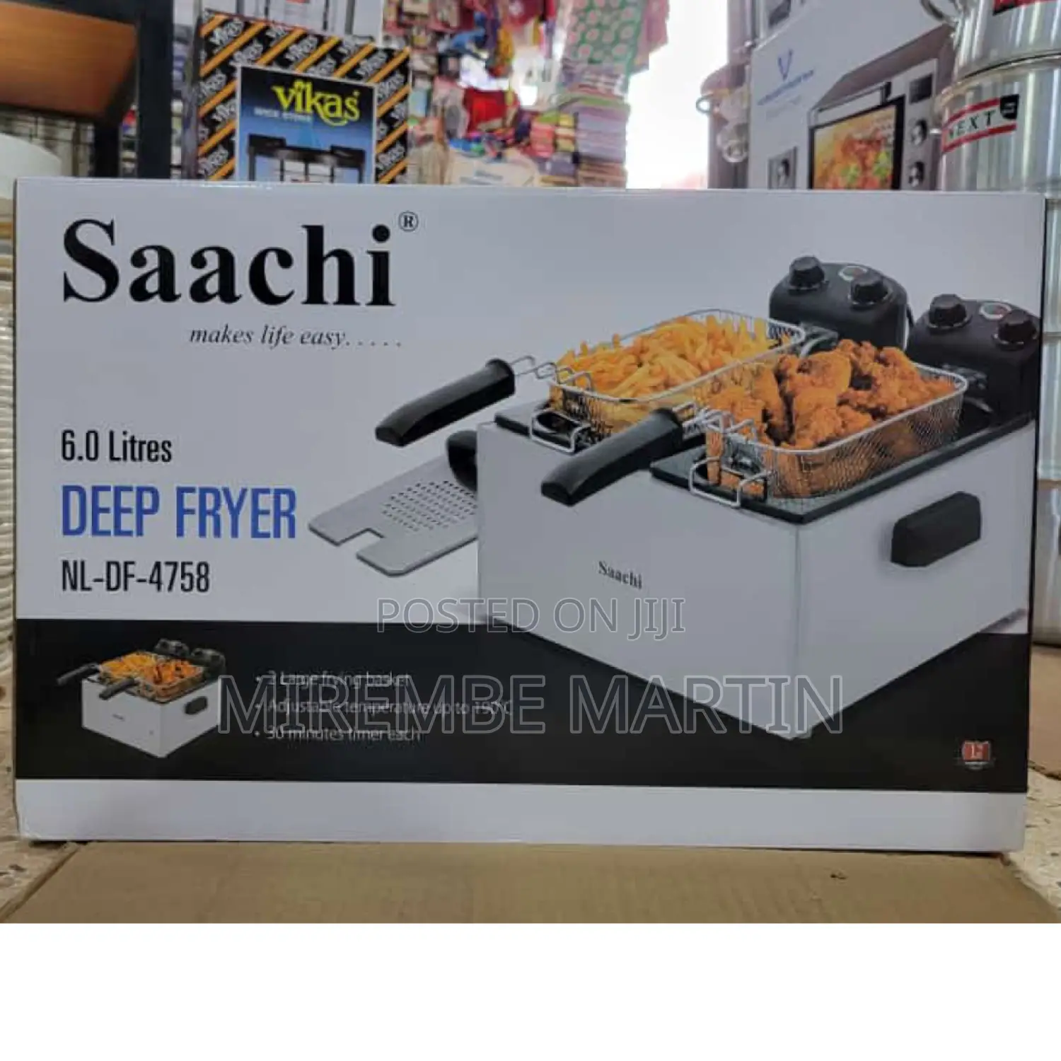 Saachi 6.0L Electric Deep Fryer.