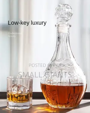 Whisky Red Wine Crystal Glass Bottle Decanter