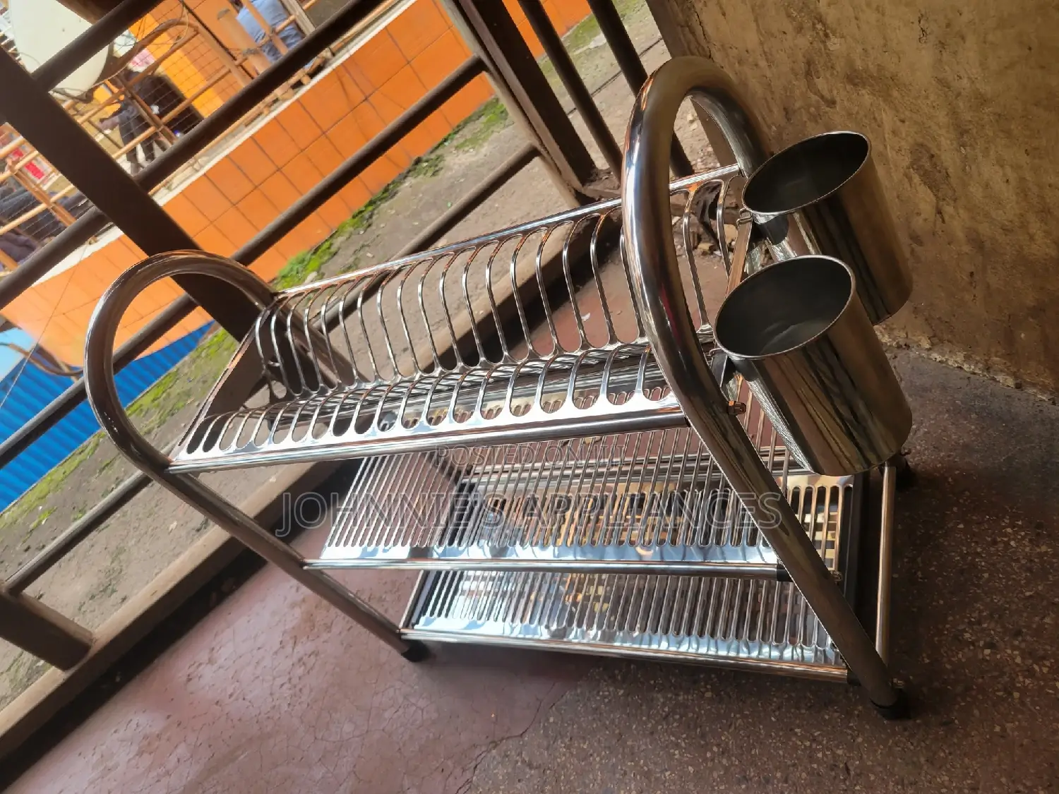 3 Tierstainless Steel Dish Drainer Rack