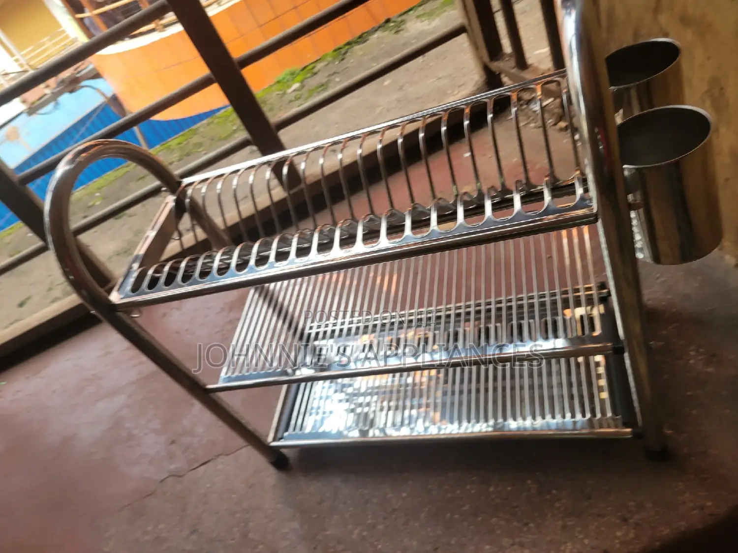 3 Tierstainless Steel Dish Drainer Rack