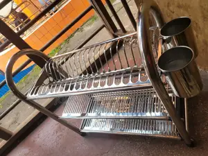 3 Tierstainless Steel Dish Drainer Rack