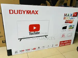 New Dubymax 43inch Smart Wifi TVS Beyi Powa