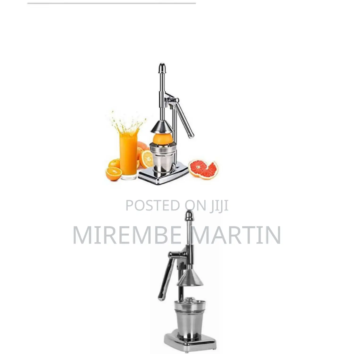 Stainless Steel Orange Citrus Juicer Squeezer.