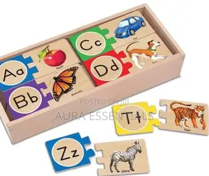 Wooden English Alphabet Kids Puzzle