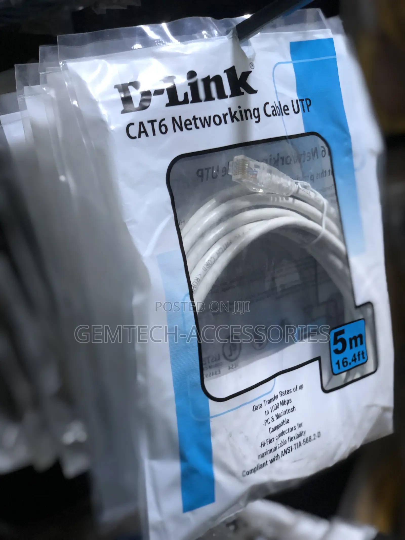 Dlink Cat 6 Utp 5m Patch Code Cable