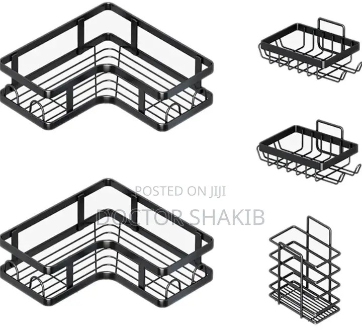 Stainless Steel Adhesive Rustproof Kitchen Rack Organizer