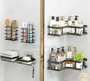 Stainless Steel Adhesive Rustproof Kitchen Rack Organizer