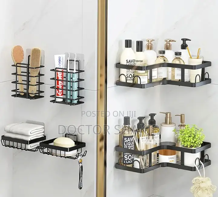 Stainless Steel Adhesive Rustproof Kitchen Rack Organizer