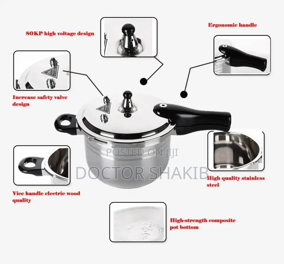 12L (30cm) Stainless Pressure Cooker