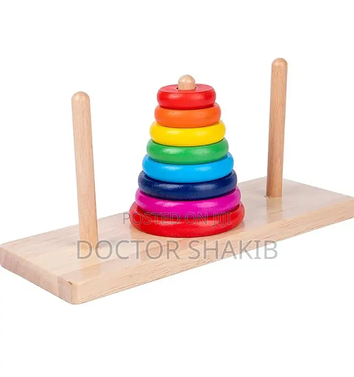Durable Baby IQ Wooden Stacking Tower