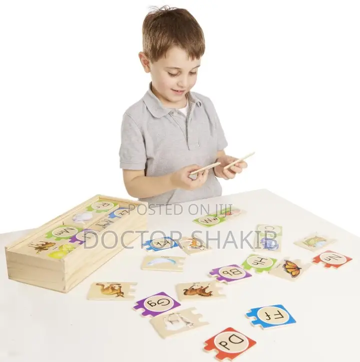 Wooden English Alphabet Kids Puzzle