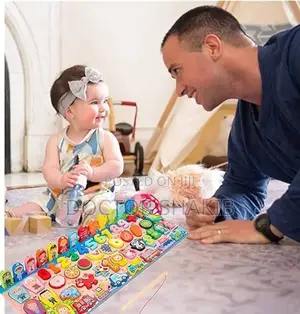 7 in 1 Wooden Number Puzzle for Toddlers