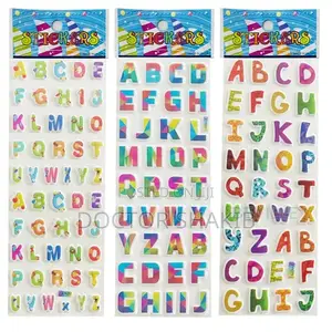 Generic 1 Sheet a-Z English Alphabet Stickers