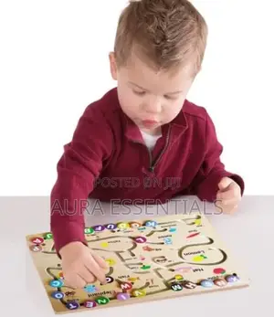 Kids Alphabet Wooden Maze Puzzle Game