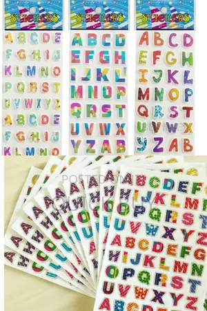 1 Sheet a-Z English Alphabet Stickers