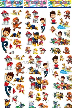 Paw Patrol 3D Cartoon Stickers