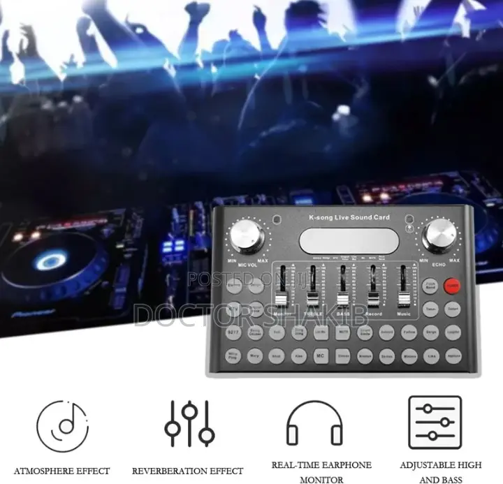 Professional Live Sound Card With Effects