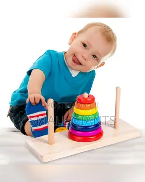Baby Wooden Stacking Tower Building Blocks