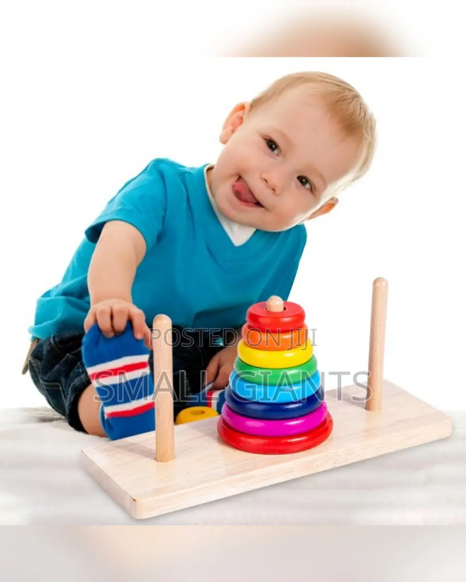 Baby Wooden Stacking Tower Building Blocks