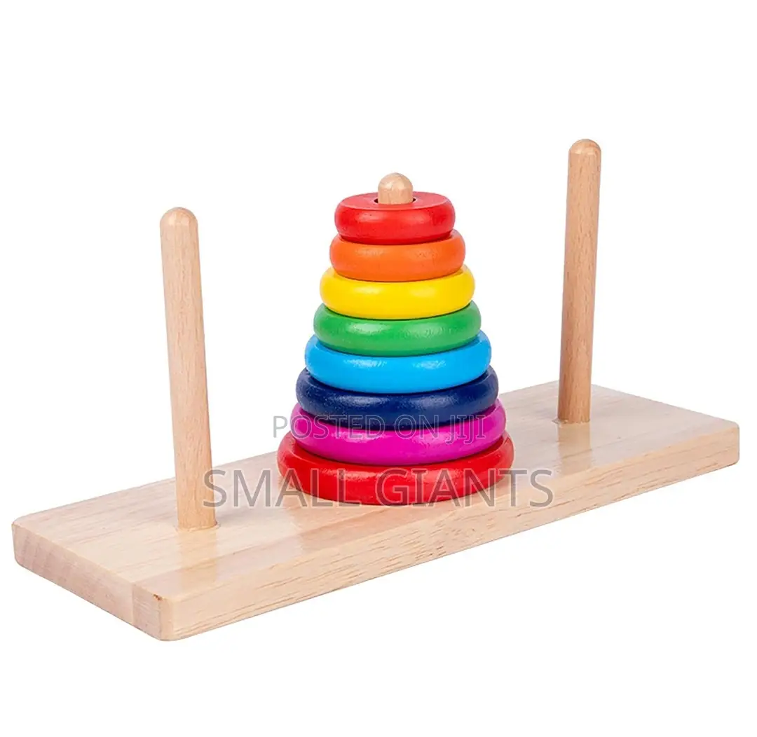 Baby Wooden Stacking Tower Building Blocks