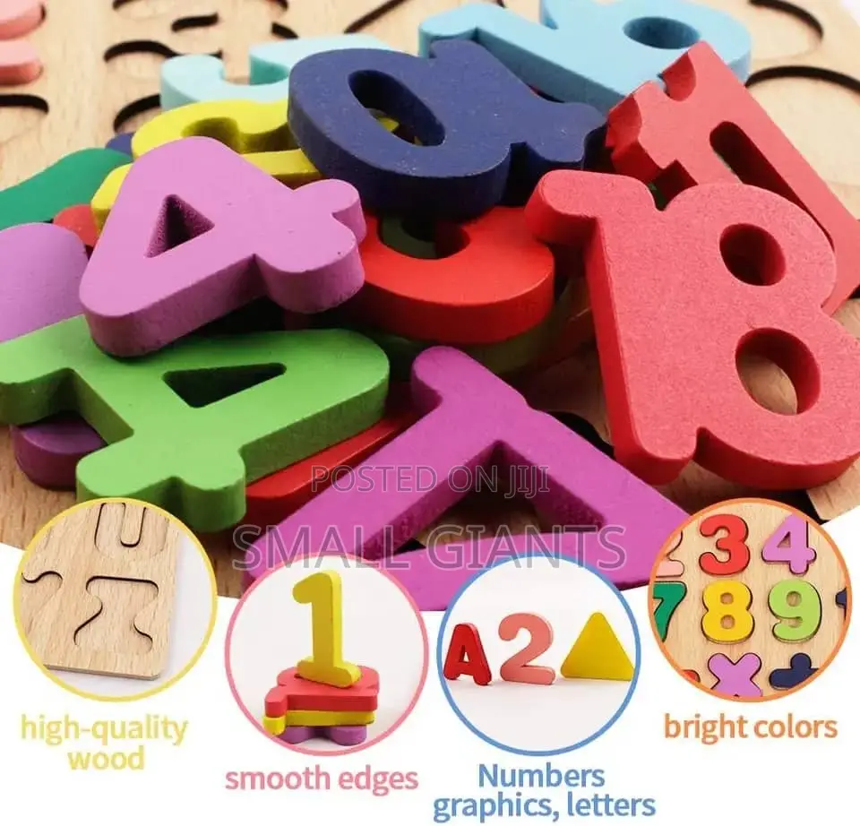7 in 1 Kids Puzzle Blocks Board