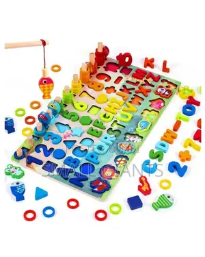 7 in 1 Kids Puzzle Blocks Board