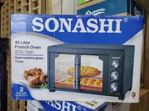 45litres Sonashi Automatic Electric Oven With 2yrs Warranty