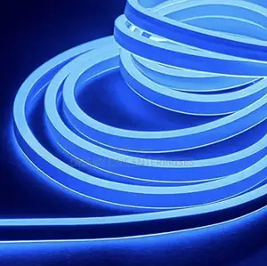 Rubber Neon Flux LED Strip Light Blue Comes With Adapter