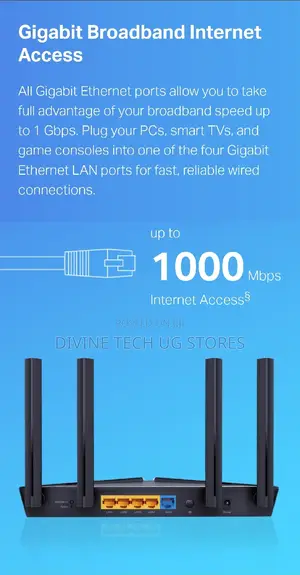 TP Link AX1500 Next- Gen WI-FI 6 Router Archer- AX10
