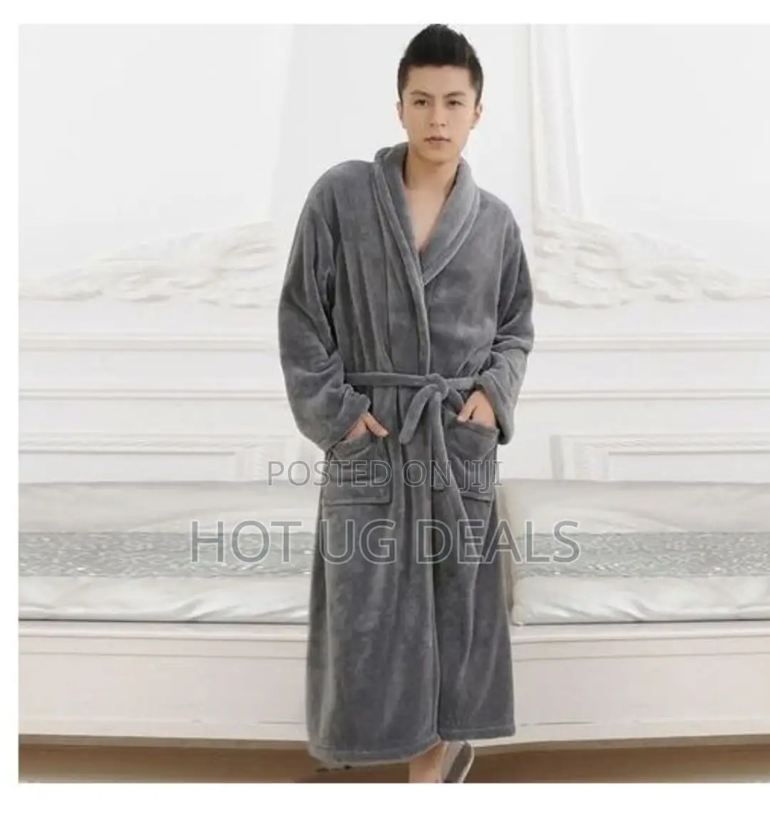 Unisex Bathrobe - Grey