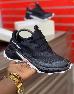 Original Black/White Salomon Alphacross Trainer Sneakers