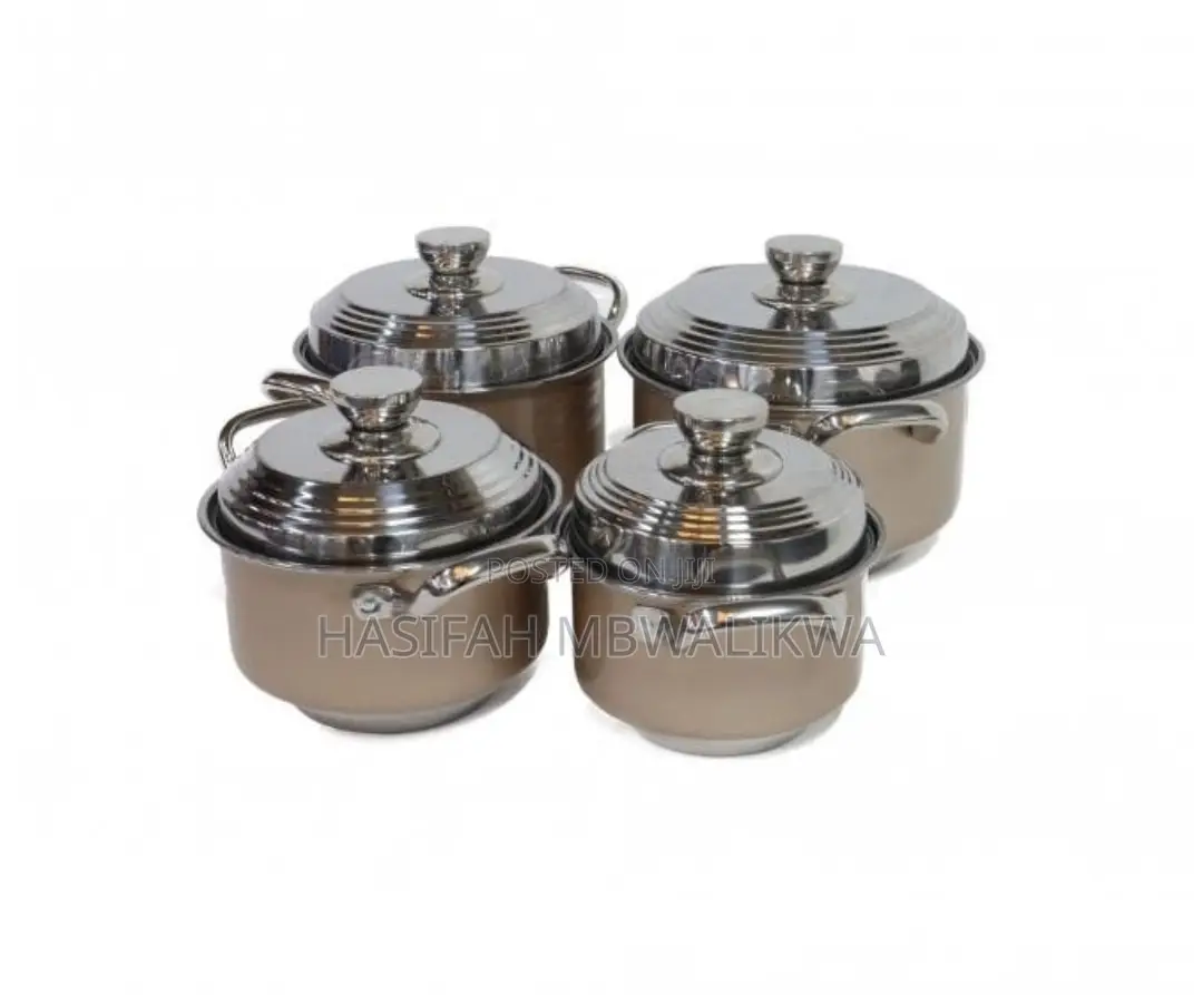 Stainless Steel 4 PCS Saucepan Cookware Set