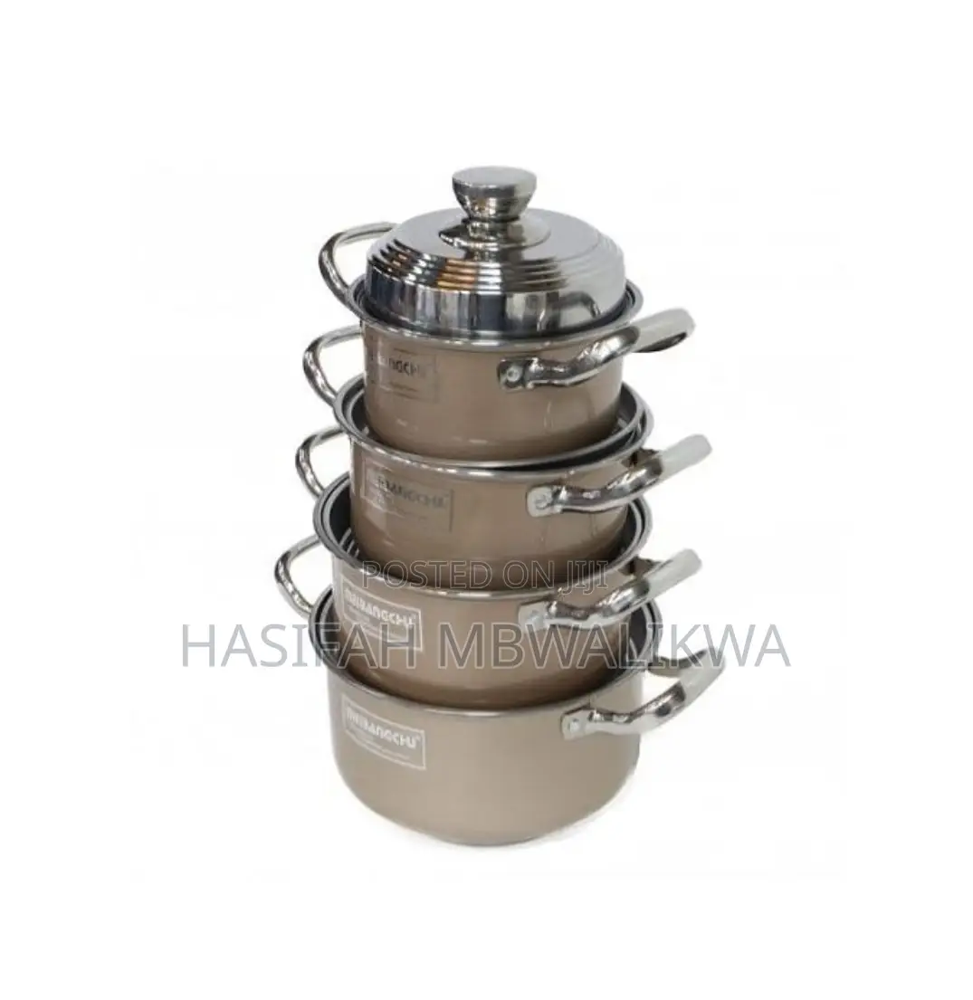 Stainless Steel 4 PCS Saucepan Cookware Set