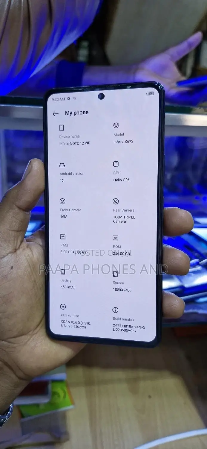 Infinix Note 12 VIP 256 GB Black