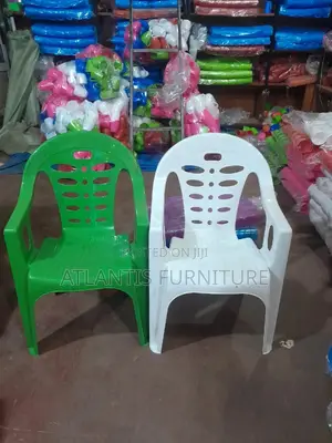 White/Green Plastic Chairs