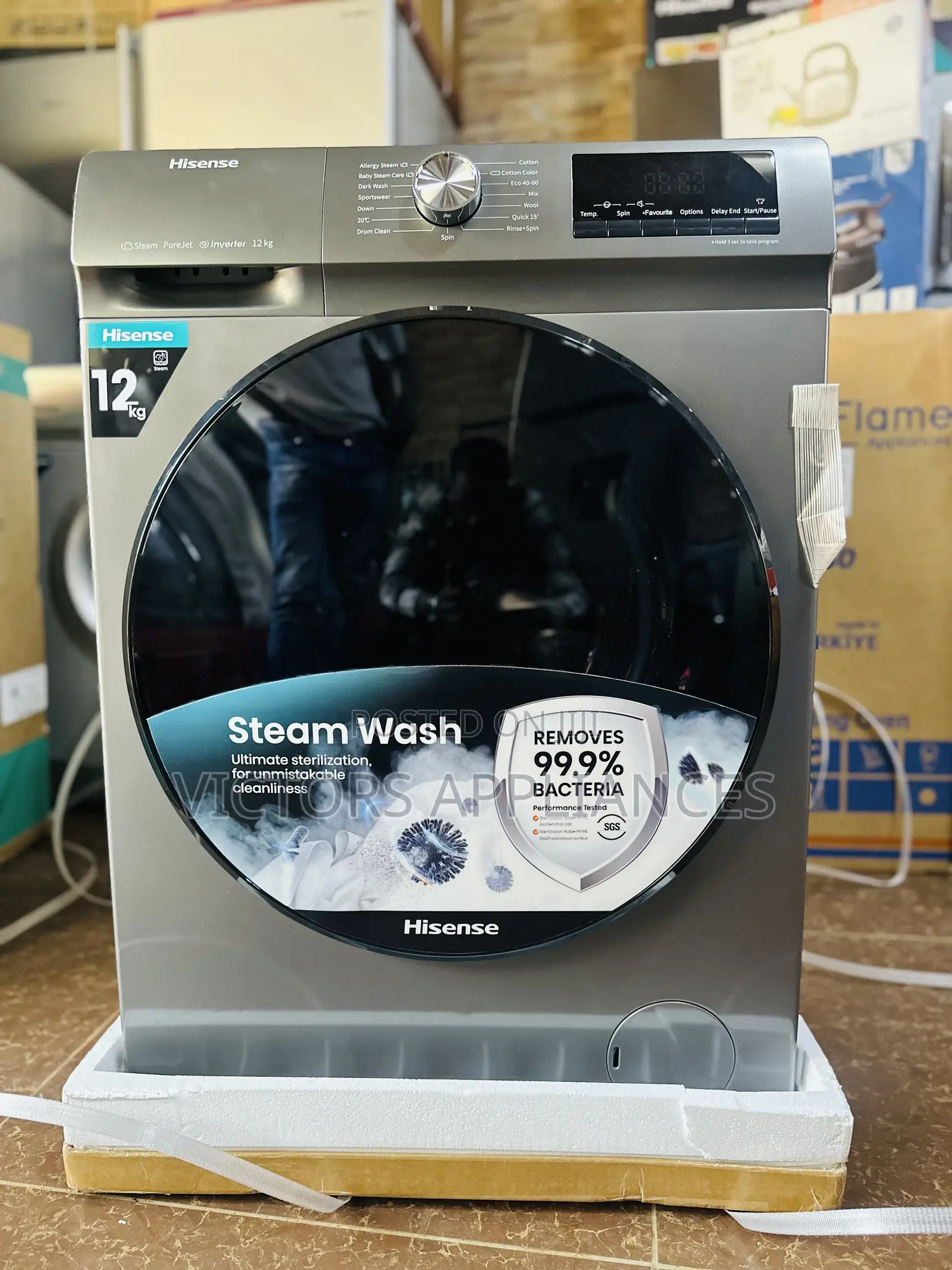 Hisense Frontloader Washing Machine With 12kg Washer