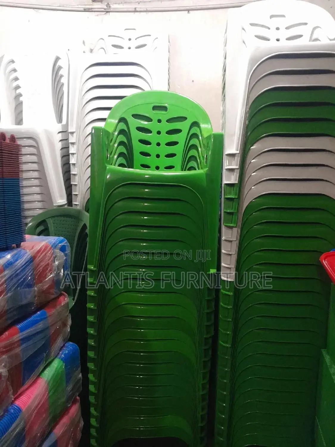 Green Hole Plastic Chairs