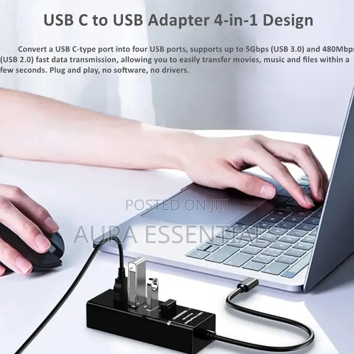 USB Hub Multi Port Adapter 4 in 1