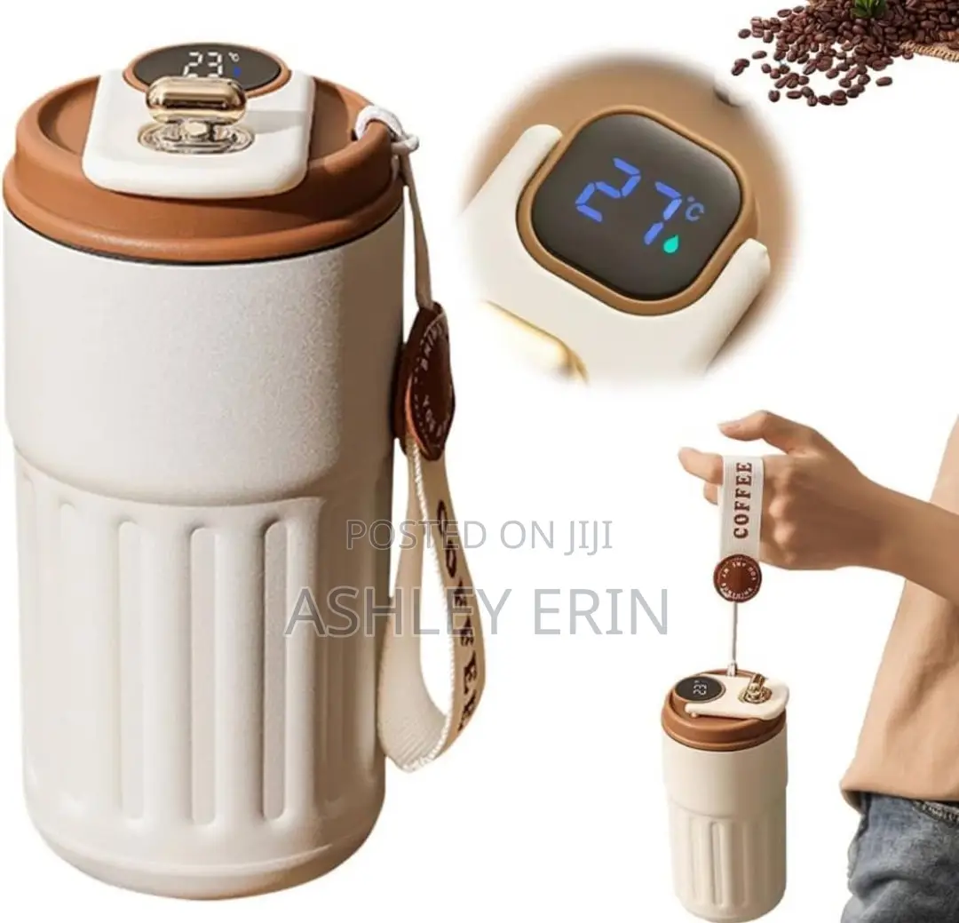 Coffee Thermos Mug With Temperature Display