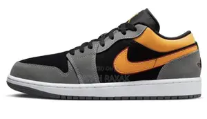 Original Nike Air Jordan 1 Low SE Vivid Grey Orange Sneaker