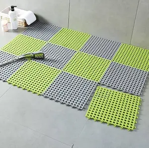 Square Shower Mat Non-Slip Bath Mats (6pcs)