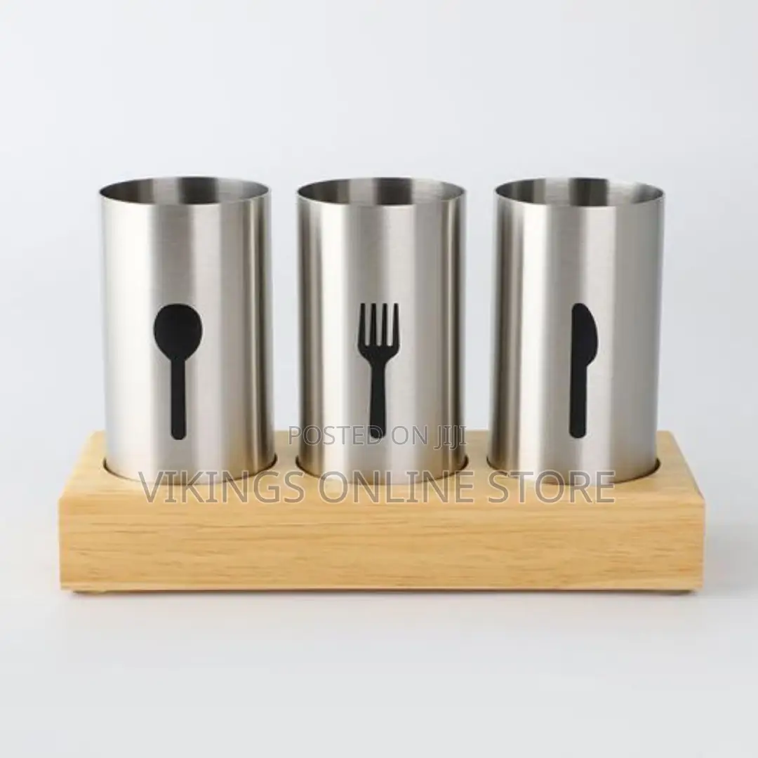 Fork, Spoon and Knife Cutlery Storage Organizer-Silver