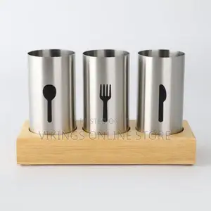 Fork, Spoon and Knife Cutlery Storage Organizer-Silver